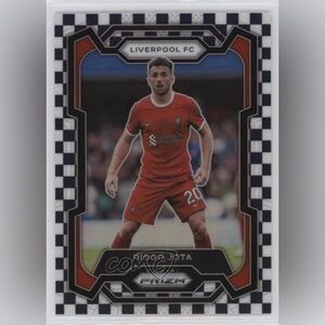 2023-24 Panini Prizm Premier League Black & White Checker Prizm Diogo Jota SSP
